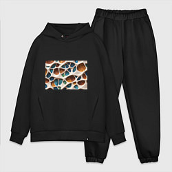 Мужской костюм оверсайз Вдохновлено Антонио Гауди, цвет: черный