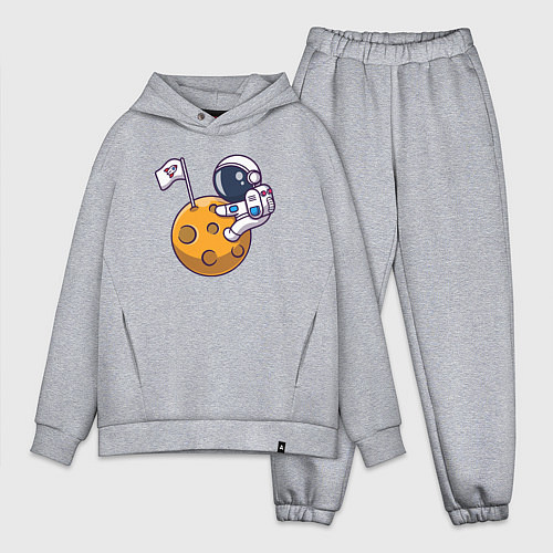 Мужской костюм оверсайз Захватчик Луны / Меланж – фото 1