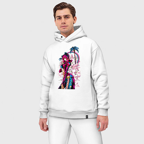 Мужской костюм оверсайз ДжоДжо Джолин Куджо / Белый – фото 3