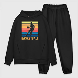 Мужской костюм оверсайз Basketball lettering