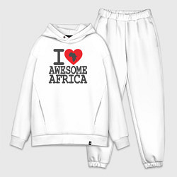 Мужской костюм оверсайз Я люблю потрясающую Африку
