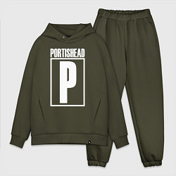 Мужской костюм оверсайз Portishead, цвет: хаки