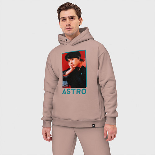 Мужской костюм оверсайз Astro Юн Сан Ха / Пыльно-розовый – фото 3