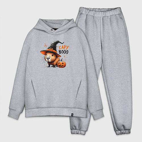 Мужской костюм оверсайз Capybara in halloween on / Меланж – фото 1