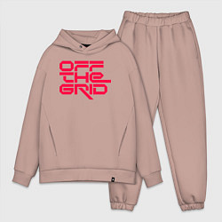 Мужской костюм оверсайз Off the grid logo