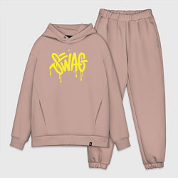 Мужской костюм оверсайз Swag, цвет: пыльно-розовый