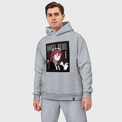 Мужской костюм оверсайз Человек-бензопила Angel Devil, цвет: меланж — фото 2