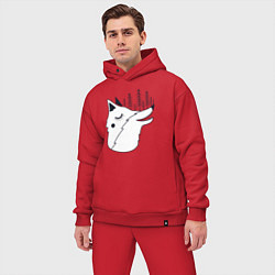 Мужской костюм оверсайз Лесная лисичка, цвет: красный — фото 2