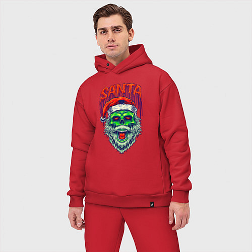 Мужской костюм оверсайз Dead zombie Santa / Красный – фото 3