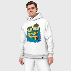 Мужской костюм оверсайз Футболка Принцессы Жвачка, цвет: белый — фото 2