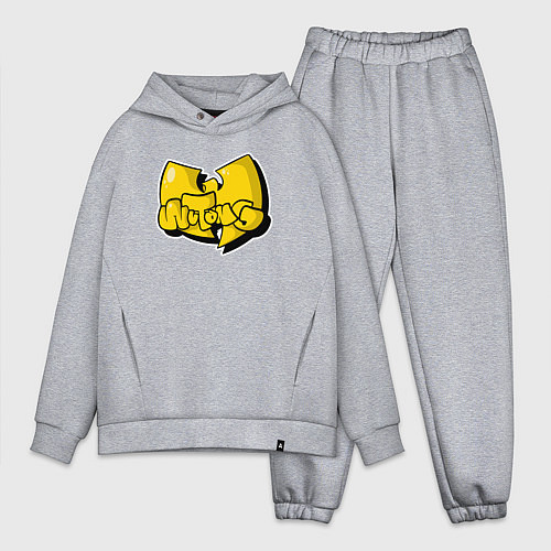 Мужской костюм оверсайз Wu-Tang bubble / Меланж – фото 1