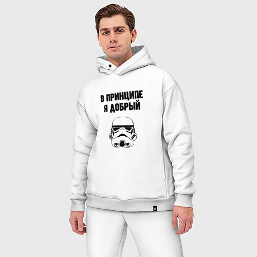 Мужской костюм оверсайз В принципе я добрый пират / Белый – фото 3