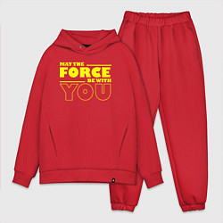 Мужской костюм оверсайз May the force be with you Star wars, цвет: красный