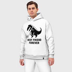 Мужской костюм оверсайз Godzilla best friend, цвет: белый — фото 2
