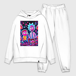 Мужской костюм оверсайз Рик и Морти - паучок и грибочки