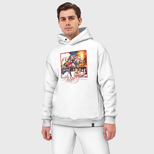 Мужской костюм оверсайз Гуйнайфэнь / Белый – фото 3