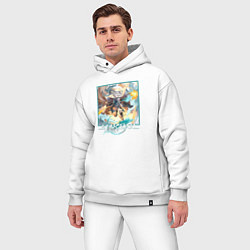 Мужской костюм оверсайз Фэйсяо, цвет: белый — фото 2