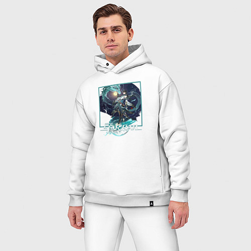 Мужской костюм оверсайз Дань Хэн: Пожиратель Луны / Белый – фото 3