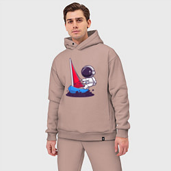 Мужской костюм оверсайз Космонавт яхтсмен, цвет: пыльно-розовый — фото 2