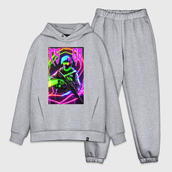 Мужской костюм оверсайз Counter Strike go - neon revolution