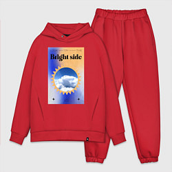 Мужской костюм оверсайз Светлая сторона, цвет: красный