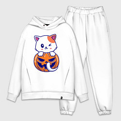 Мужской костюм оверсайз Halloween meow