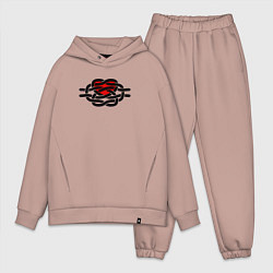 Мужской костюм оверсайз Сердечный узел