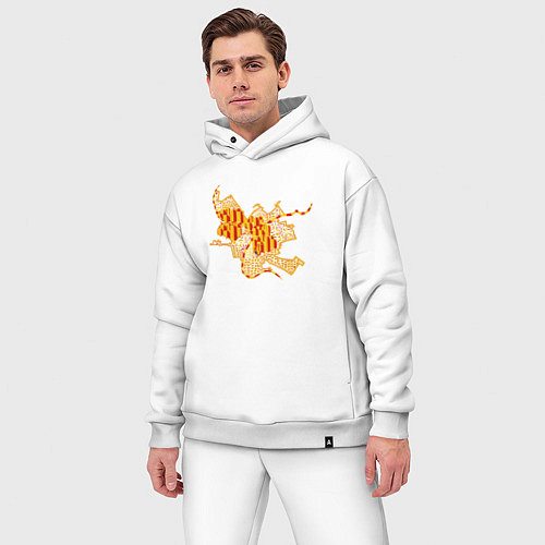 Мужской костюм оверсайз Омск / Белый – фото 3