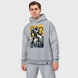 Мужской костюм оверсайз Trump-Venom superhero - ai art fantasy, цвет: меланж — фото 2