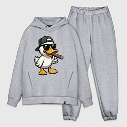 Мужской костюм оверсайз Smoking duck, цвет: меланж
