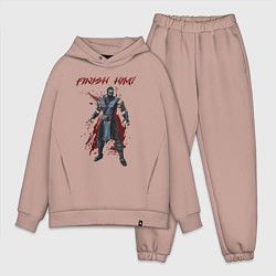 Мужской костюм оверсайз Finish him Sub-Zero Mortal Kombat