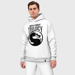 Мужской костюм оверсайз Mortal kombat trilogy, цвет: белый — фото 2