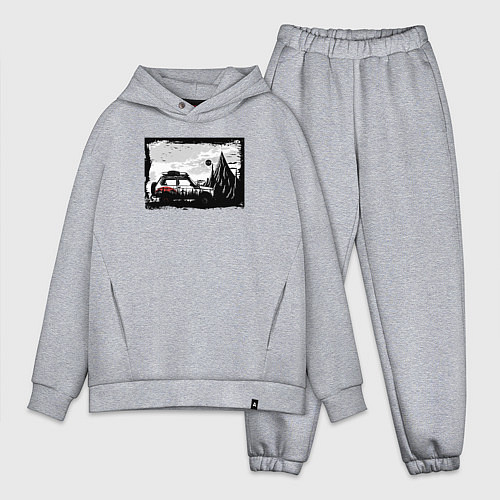 Мужской костюм оверсайз Дикая страна / Меланж – фото 1