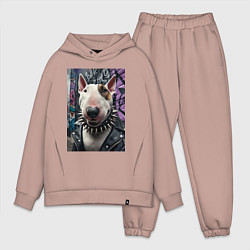 Мужской костюм оверсайз Морда крутого бультерьера