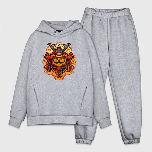 Мужской костюм оверсайз Огненный самурай / Меланж – фото 1