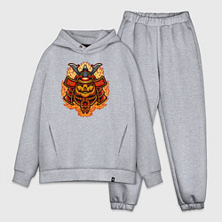 Мужской костюм оверсайз Огненный самурай