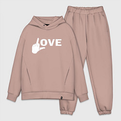 Мужской костюм оверсайз Love - fuck