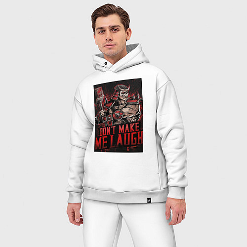 Мужской костюм оверсайз Шао Кан - не смеши меня - Mortal Kombat / Белый – фото 3