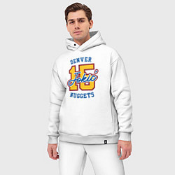 Мужской костюм оверсайз Denver Nuggets - Nokila Jokic, цвет: белый — фото 2