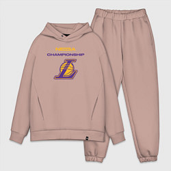 Мужской костюм оверсайз Lakers championship