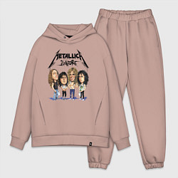 Мужской костюм оверсайз Metallica juniors - cartoon, цвет: пыльно-розовый