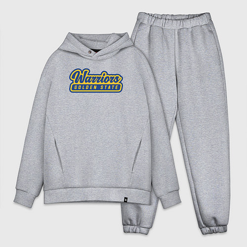 Мужской костюм оверсайз Warriors - Golden State / Меланж – фото 1