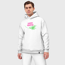 Мужской костюм оверсайз Летняя благодать, цвет: белый — фото 2