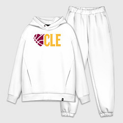 Мужской костюм оверсайз Love Cleveland, цвет: белый