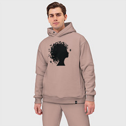 Мужской костюм оверсайз Весенняя красавица, цвет: пыльно-розовый — фото 2