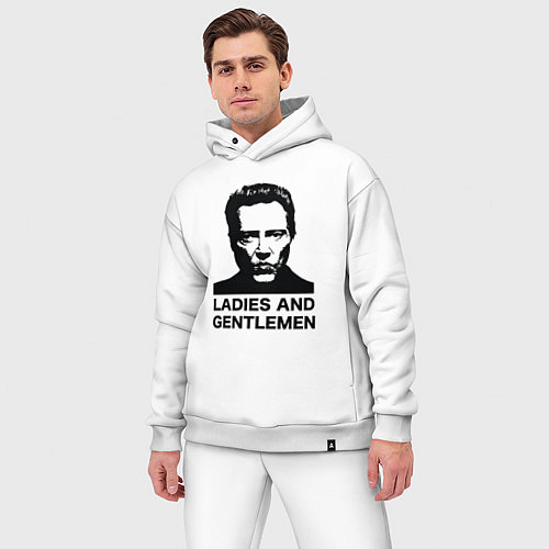 Мужской костюм оверсайз Кристофер Уокен / Белый – фото 3