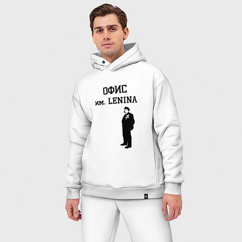 Мужской костюм оверсайз Офис имени Ленина / Белый – фото 3