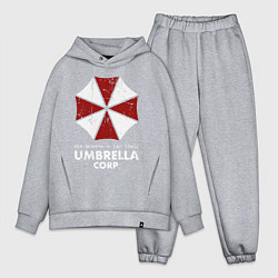 Мужской костюм оверсайз Umbrella corporation logo, цвет: меланж