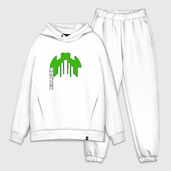 Мужской костюм оверсайз Cortex зелёный aneurism iv, цвет: белый