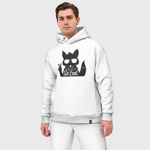 Мужской костюм оверсайз Будь классным / Белый – фото 3